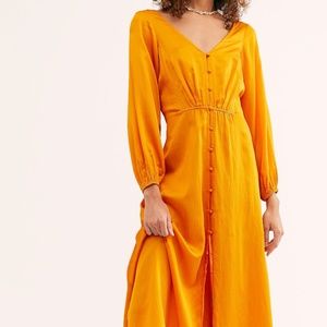 Free People Later Days Midi Dress